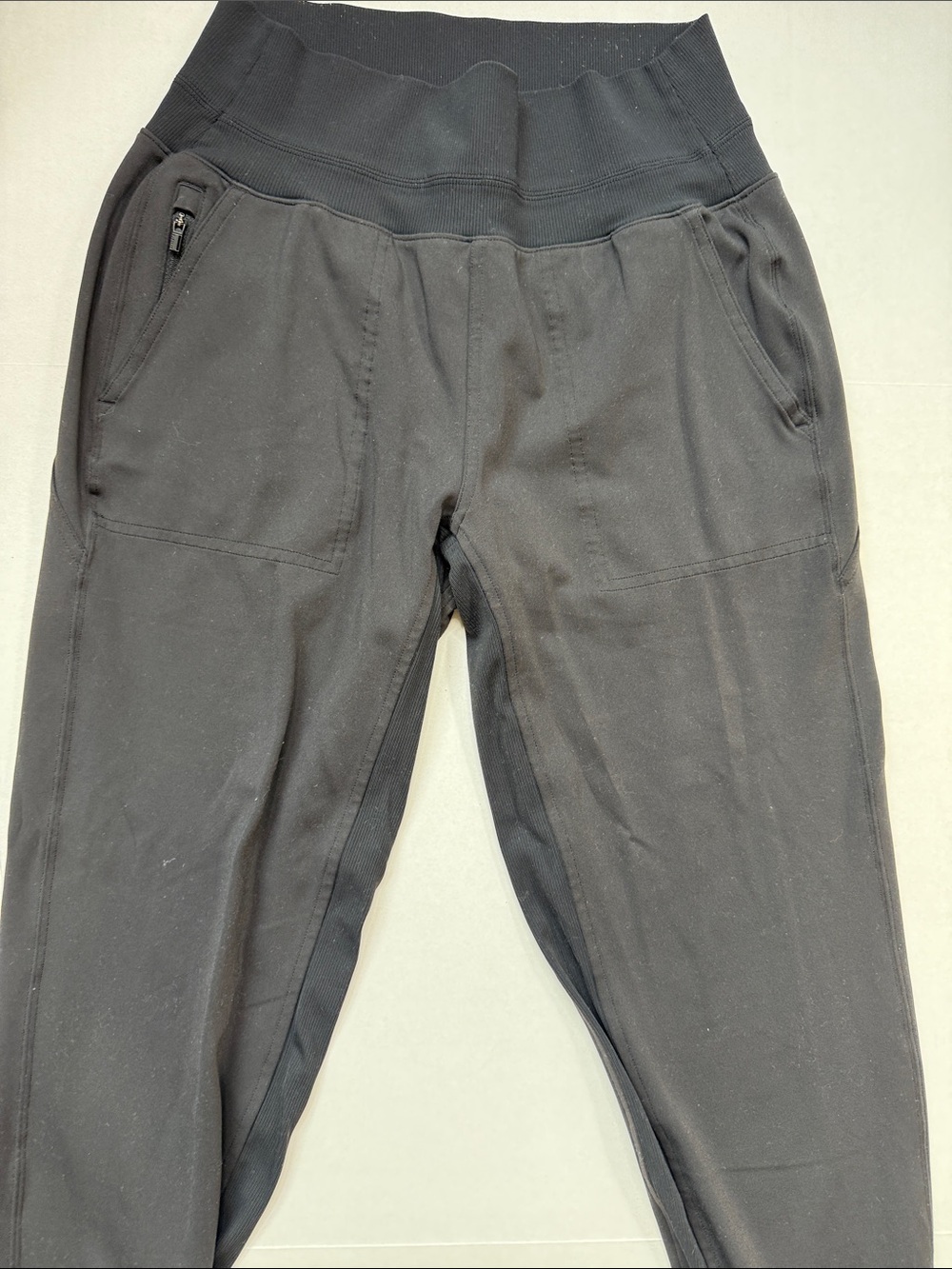 Athleta Jogger Sweatpants High Waisted Black size Womens Small - Picture 2 of 11